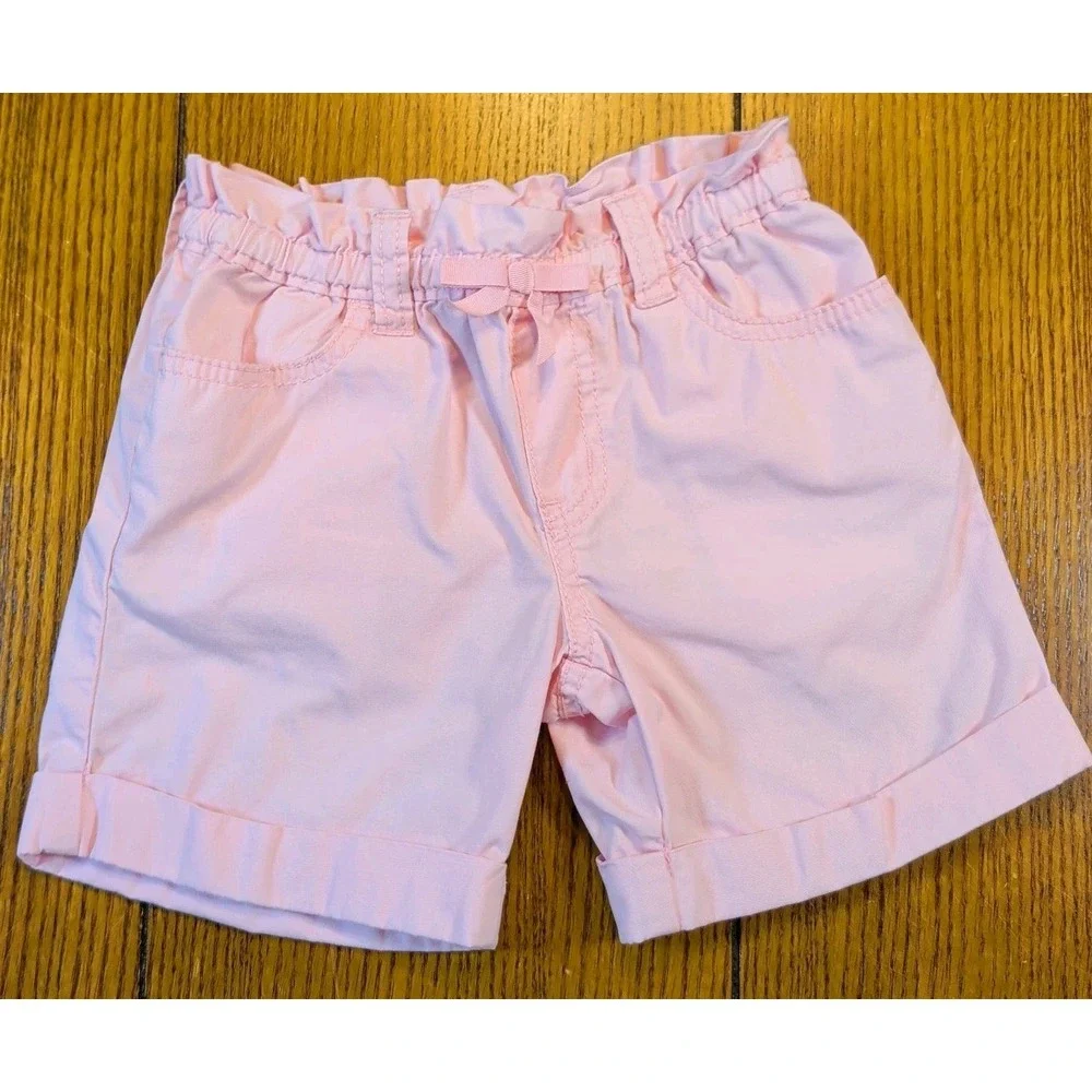 Gymboree Birthday Girl Make A Wish Size 5  Top & Shorts Pink White Cat Cupcake